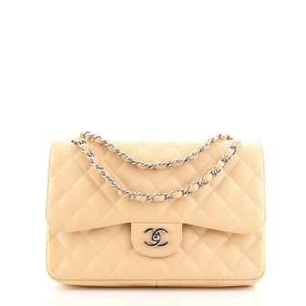 Chanel Classic Double Flap Bag Quilted Caviar Jumbo