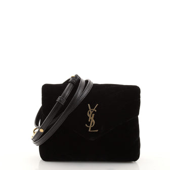 Saint Laurent LouLou Shoulder Bag Matelasse Chevron Velvet Toy