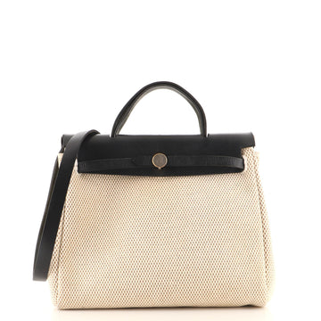 Hermes Herbag Toile and Leather PM