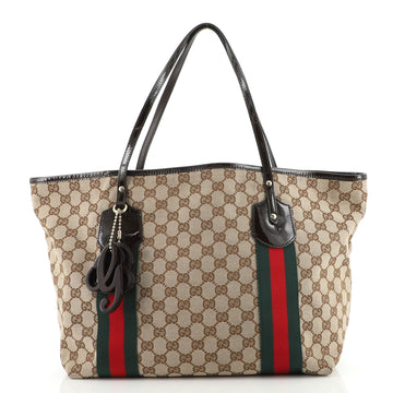 Gucci Jolie Web Tote GG Canvas Large