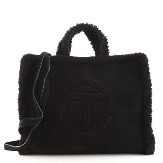 Telfar UGG Shopping Tote Shearling and Suede Medium