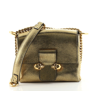 Alexander McQueen Twin Skull Flap Bag Leather Small