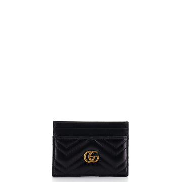 Gucci GG Marmont Card Holder Matelasse Leather