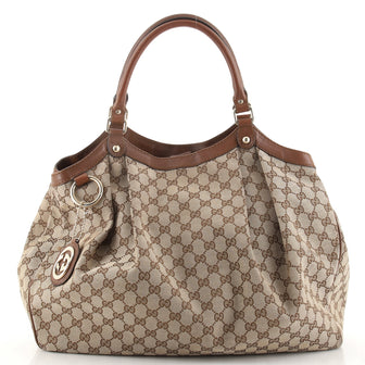 Gucci Sukey Tote GG Canvas Large