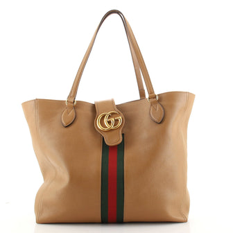 Gucci Double G Web Tote Leather Medium