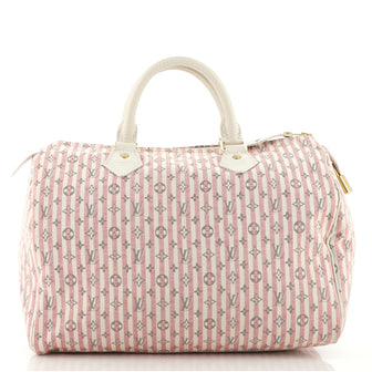 Louis Vuitton Speedy Handbag Mini Lin Croisette 30
