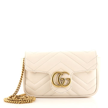 Gucci GG Marmont Flap Bag Matelasse Leather Super Mini