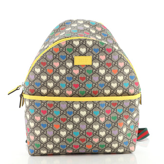 Gucci Children's Zip Backpack Printed GG Coated Canvas Small