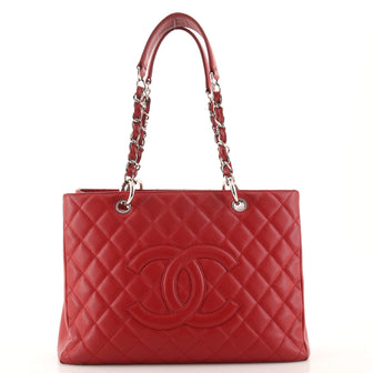 Chanel Grand Shopping Tote Quilted Caviar