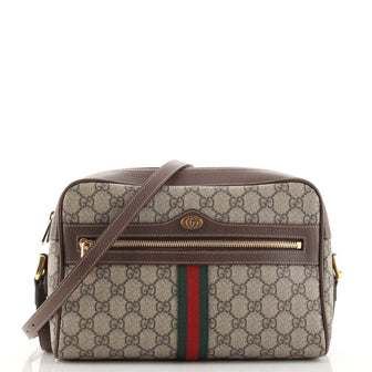 Gucci Ophidia Shoulder Bag GG Coated Canvas Small