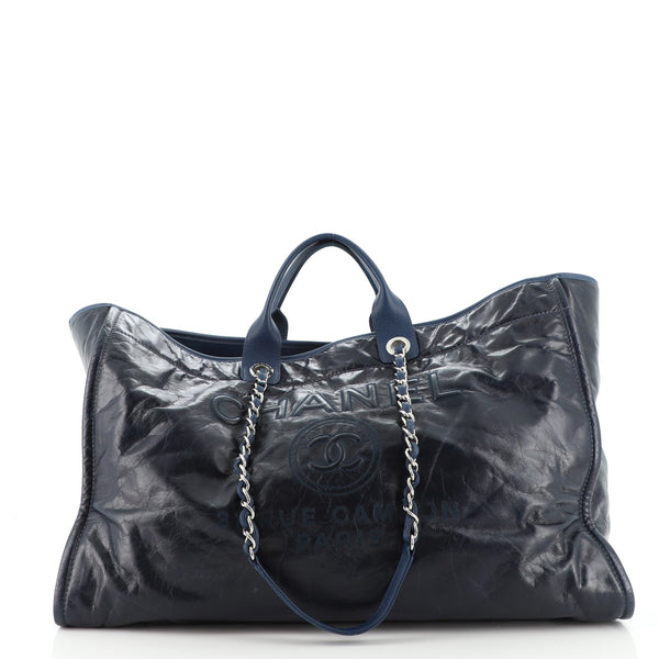 Chanel Glazed Calfskin Deauville Small Tote (SHF-Eal7br) – LuxeDH