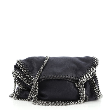 Stella McCartney Falabella Fold Over Crossbody Bag Shaggy Deer Mini