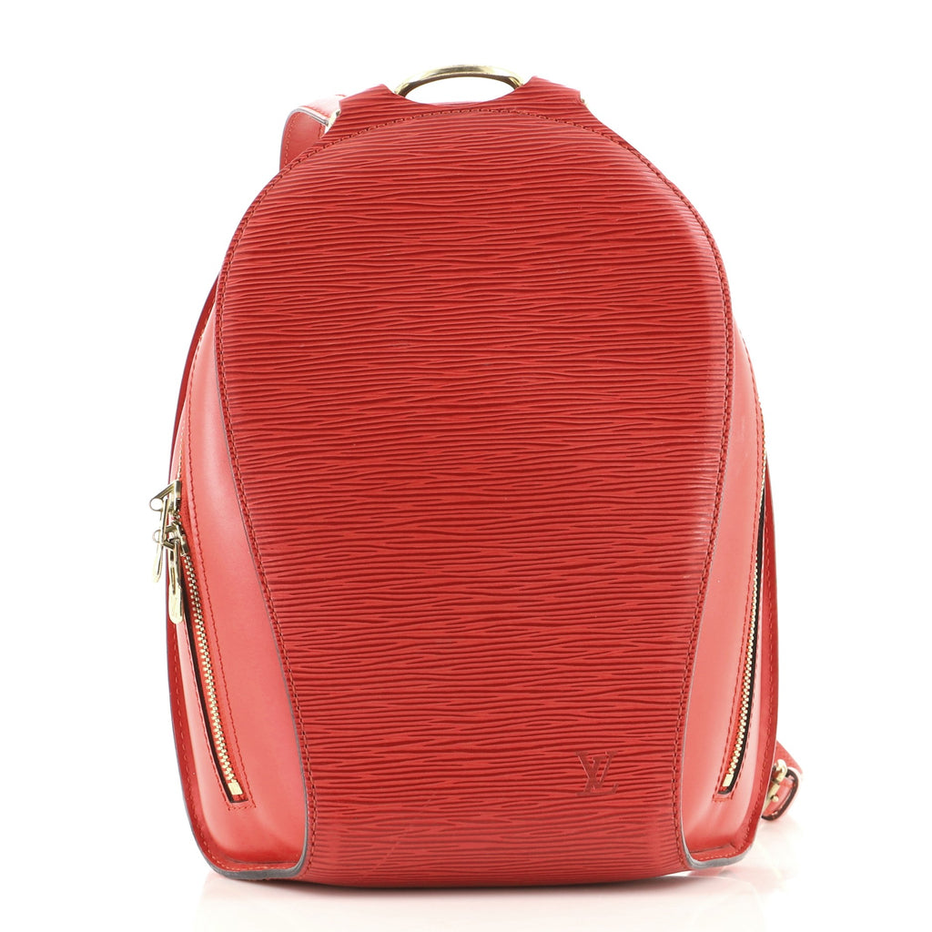 LOUIS VUITTON Epi Mabillon Backpack Castillan Red 99110