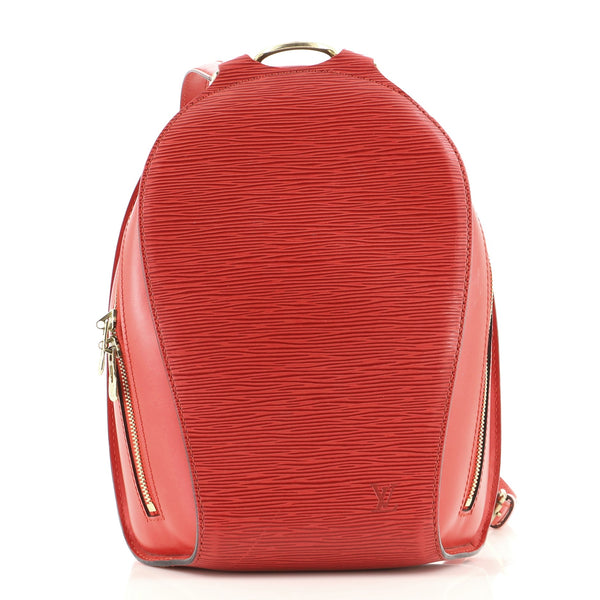Mabillon leather backpack Louis Vuitton Red in Leather - 23418005