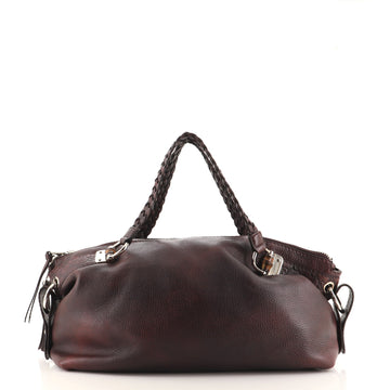 Gucci Bamboo Bar Shoulder Bag Leather Medium