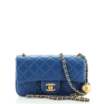 Chanel Pearl Crush Flap Bag Quilted Lambskin Mini