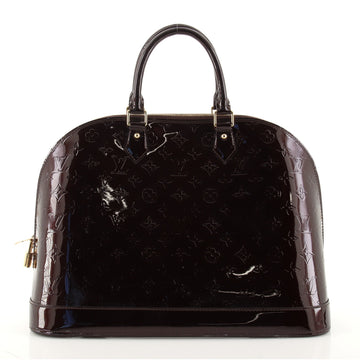 Louis Vuitton Alma Handbag Monogram Vernis GM
