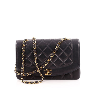 Chanel Vintage Diana Flap Bag Quilted Lambskin Medium