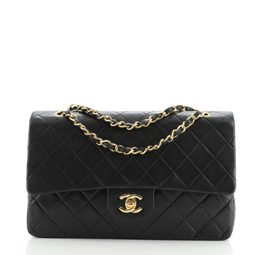 Chanel Vintage Classic Double Flap Bag Quilted Lambskin Medium