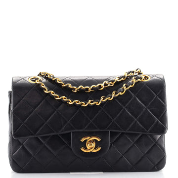 Chanel Vintage Classic Double Flap Bag Quilted Lambskin Small