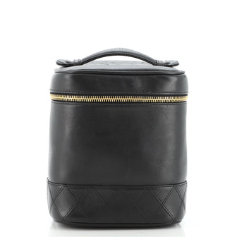Chanel Vintage Cosmetic Case Lambskin Tall