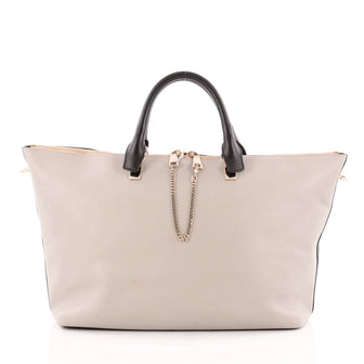 Chloe Bicolor Baylee Satchel Leather Large