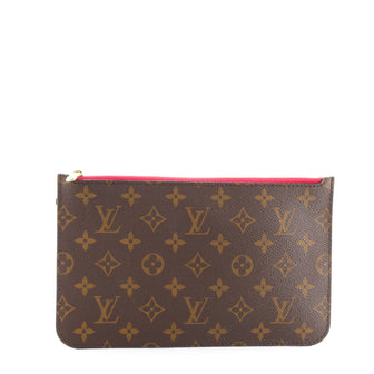 Louis Vuitton Neverfull Pochette Monogram Canvas Large