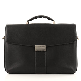 Balenciaga Combination Lock Convertible Briefcase Leather Medium
