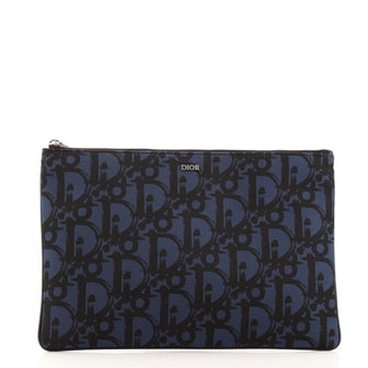 Christian Dior Homme Pouch Printed Canvas Small