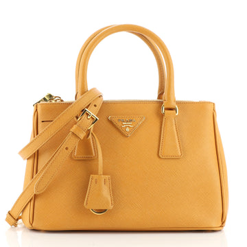 Prada Galleria Double Zip Tote Saffiano Leather Small