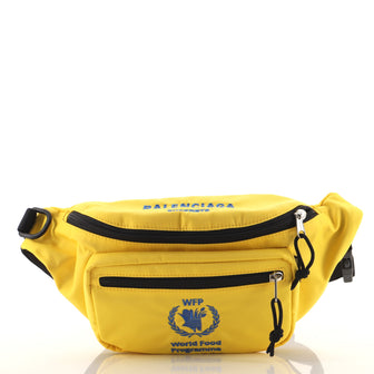 Balenciaga World Food Programme Waist Bag Embroidered Nylon