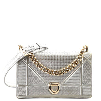 Christian Dior Diorama Flap Bag Cannage Embossed Calfskin Small