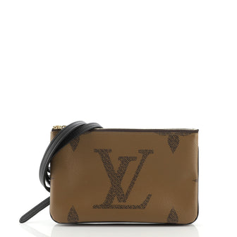 Louis Vuitton Double Zip Pochette Reverse Monogram Giant