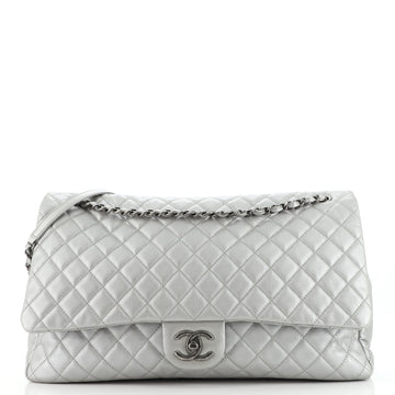 Chanel Airlines CC Flap Bag Quilted Calfskin XXL