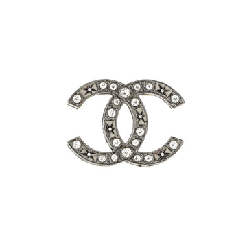 Chanel CC Brooch Metal with Crystals