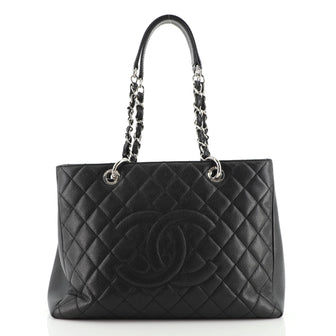 Chanel Grand Shopping Tote Quilted Caviar