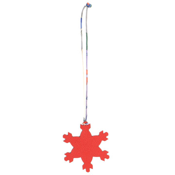 Hermes Snowflake Bag Charm Leather