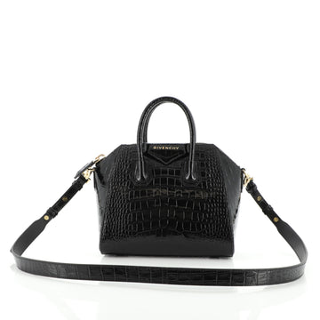 Givenchy Antigona Bag Crocodile Embossed Leather Mini