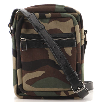 Saint Laurent Brad Crossbody Pouch Camouflage Canvas