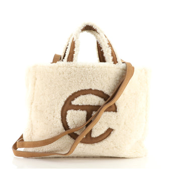Telfar UGG Reverse Shopping Tote Shearling and Suede Medium