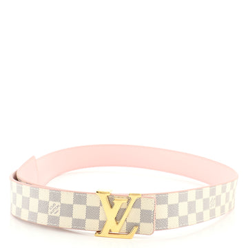 Louis Vuitton LV Initiales Reversible Belt Damier and Leather Medium