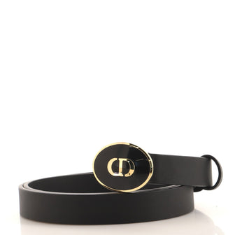 Christian Dior Teddy D Belt Leather Thin