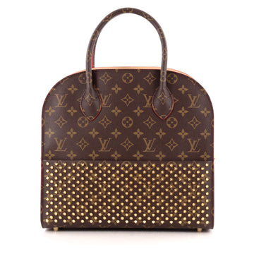 Louis Vuitton Limited Edition Christian Louboutin Shopping Bag Calf Hair and Monogram Canvas
