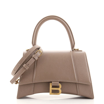 Balenciaga Hourglass Top Handle Bag Leather Small