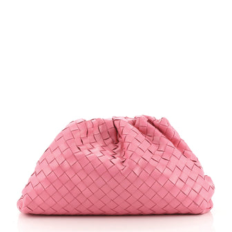 Bottega Veneta The Pouch Intrecciato Leather Medium