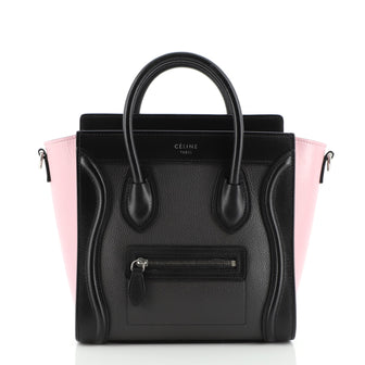 Celine Tricolor Luggage Bag Leather Nano
