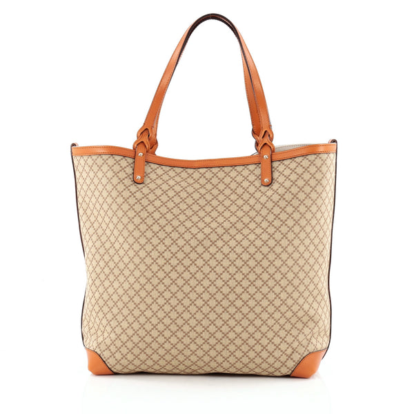 GUCCIクラフトトートバッグ Gucci Craft Tote Diamante Canvas Tall 11593