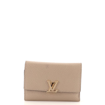 Louis Vuitton Capucines Compact Wallet Leather
