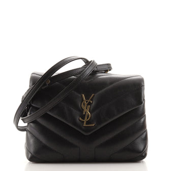Saint Laurent LouLou Shoulder Bag Matelasse Chevron Leather Toy