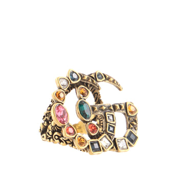 Gucci GG Ring Metal with Crystals